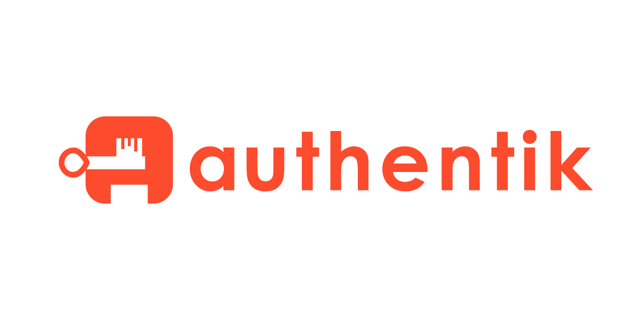 Logo authentik pe fundal intunecat